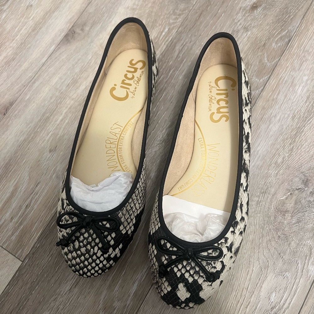 Sam Edelman Faux Snakeskin Ballet Flats size 7 (Brand New)
